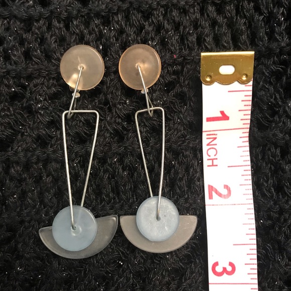 Retro 80’s drop earrings - Picture 2 of 4